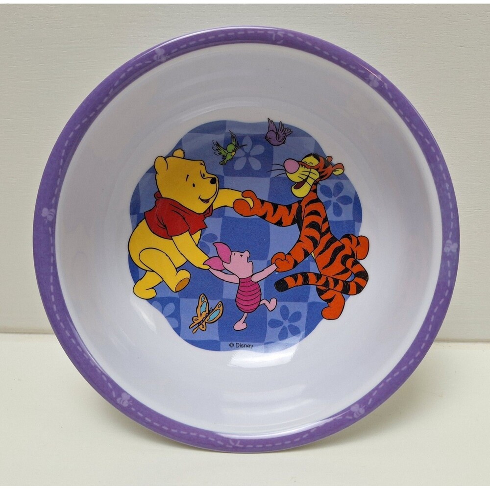 Zak Designs Disney Winnie The Pooh, Piglet And Tigger 5.5" Melamine Cereal Bowl